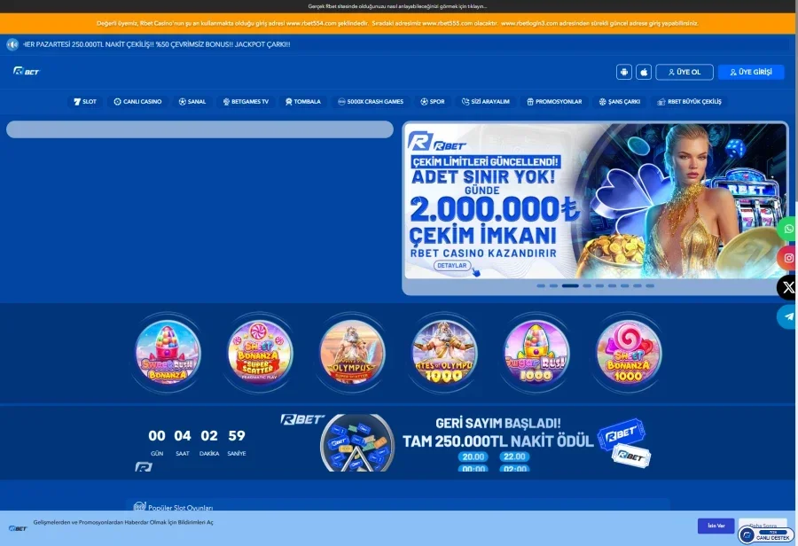 Rbet ekran görüntüsü